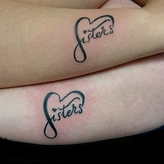 sister tattoos infinity