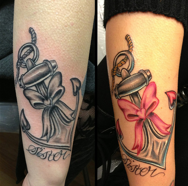  sister tattoos anchor