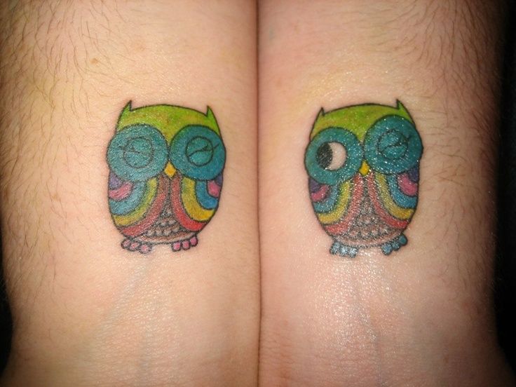 sister tattoos owl