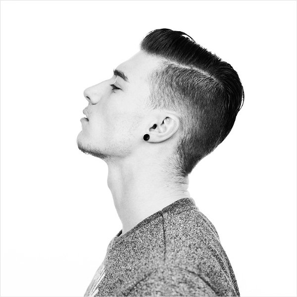 side part hairstyle male short hair