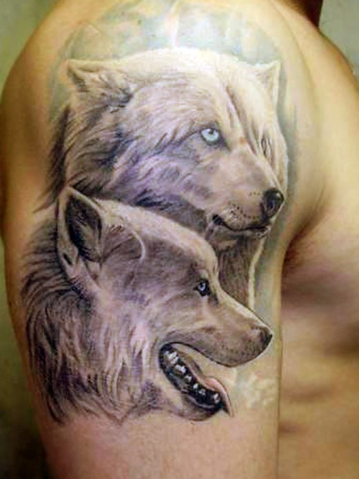 wolves wolf tattoo.