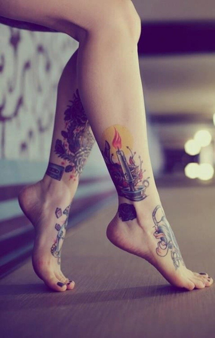 72 Adorable Ankle Tattoos Designs – Mens Craze